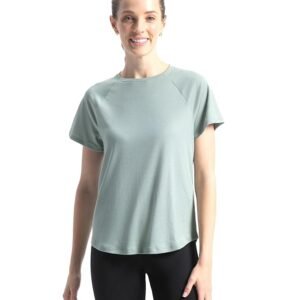 Jockey MW73 Women's Microfiber Fabric Relaxed Fit Active Wear T-Shirt with Stay Fresh Treatment